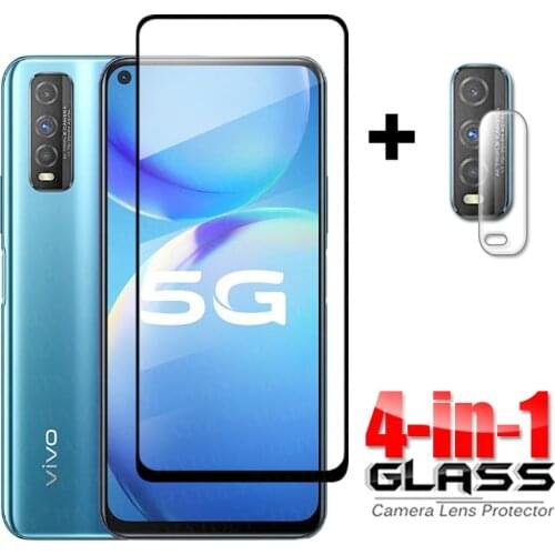 4-in-1 For Glass Vivo Y70t Full Cover Tempered Glass For Vivo Y70 t Y70s HD Phone Screen Protector For Vivo Y70t Camera Glass