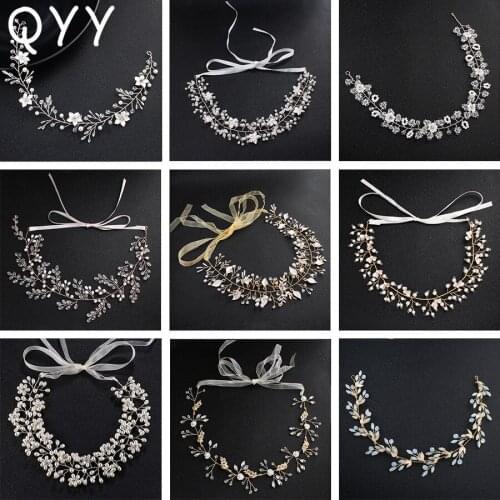 Luxury Austrian Crystal Handmade Wedding Hair Vine Bridal Hair Accessories Jewelry Women Headpieces Brides Tiaras and Crowns