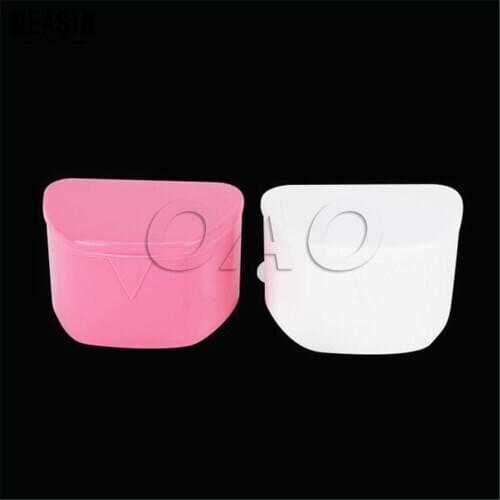Denture Bath Box Case Dental False Teeth Appliance Container Storage Boxes Denture 10pcs Deasin