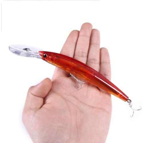 1PCS Laser Jigging Lure Sinking Minnow Fishing Lure Hard Bait 17cm 23.5g Long Tongue Wobbler iscas Artificial Bait Crankbait