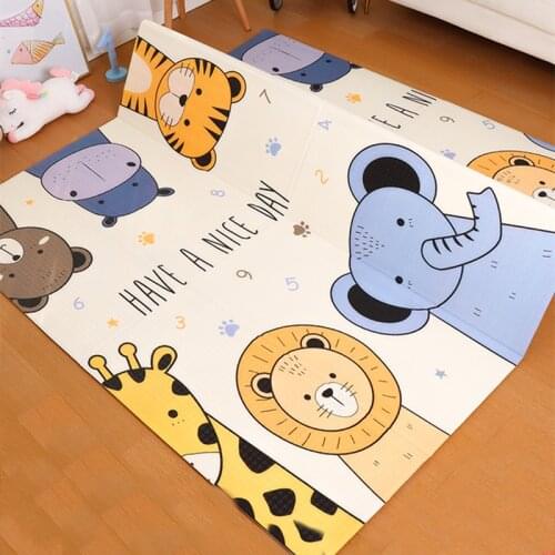 1cm Thick Foldable Baby Play Mats XPE Kids Playmat Crawling Carpet Children Toddler Soft Floor Rug Game Pad Educational Toys