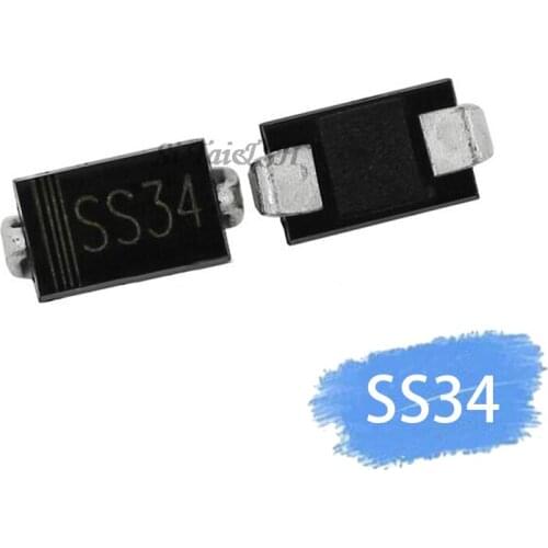 100pcs/lot 1N5822 SMA SS34 smd do-214ac IN5822 Schottky diode ss34