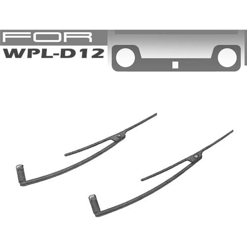 2pcs/set High Simulation Nylon Wipers for WPL D12 RC Car Modification Parts
