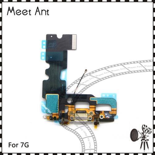 50pcs/lot High Quality For iphone 7 7G and 7 Plus Charging Port Dock Mic Headphone Flex Cable Repair Parts