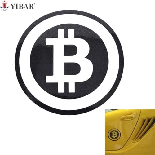 6.3in*6.3in Large Bitcoin Car Sticker Cryptocurrency Blockchain Freedom Sticker Vinyl Car Window Decal