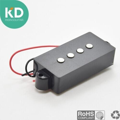 Guitar Accessories 1Pcs 4 String Noiseless Pickup Black for Precision P Bass Replacement Bass Pickup