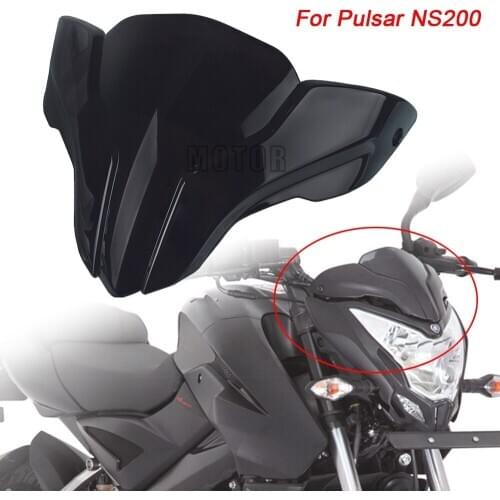 Motorcycle Accessorie Windshield Wind screen Plastic Air Deflectors Protecto Fors BAJAJ Pulsar NS200 NS 200 2017 2018 2019 2020