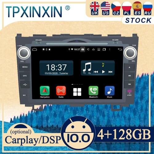 PX6 For Honda CRV 2006-2011 Android10 Carplay Radio Player Car GPS Navigation Head Unit Car Stereo WIFI DSP BT