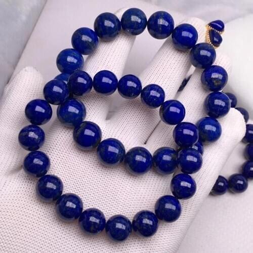 12mm Royal Blue Natural Lapis Lazuli Gemstone Bracelet Stretch Prayer Round Beads Bracelets For Women Men AAAAA