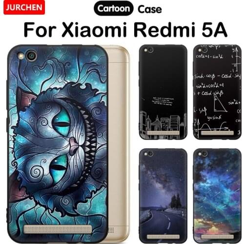 JURCHEN For Xiaomi Redmi 5A Silicone Phone Cases 3D Cute Cartoon Painting For Xiami Redmi5 A Redmi 5 A Stylish Luxury Back Cover