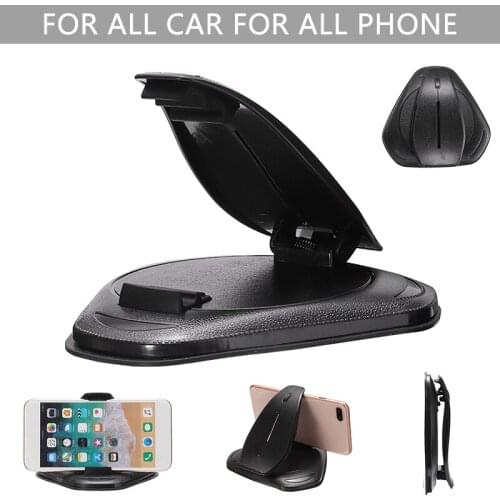 For 3.0-7.0 Inch Mobile Phone 1pc Portable Anti-slip Silicone Car Dashboard Cellphone Stand Universal Adjustable Car Holder