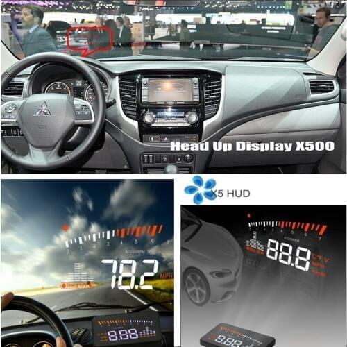 For Mitsubishi L200 2005-2015 - Safe Driving Screen Car HUD Head Up Display Projector Refkecting Windshield