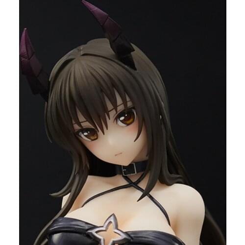 Japan Anime To Love Ru Yui Kotegawa Darkness Ver 1/6 Scale Model Decoration Sitting Ver Black Action Figure Doll 16cm