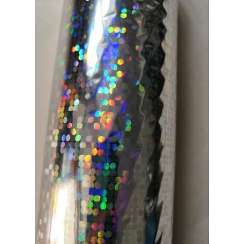 Hot stamping foil silver Bright spot pattern B44 holographic foil hot press on paper or plastic metarials hot foil transfer film