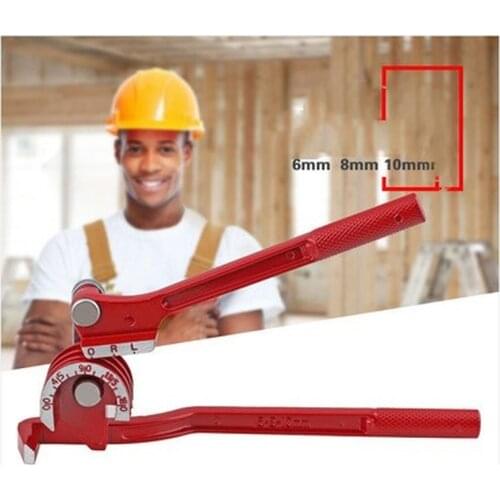 JUSTINLAU 3 In 1 90/180 Degree Air Conditioning Tube Bending R Pipe Tubing Bender Manual Tube Bending Tool 6MM/8MM/10MM