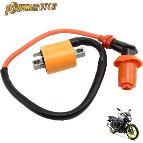 Motorcycle Ignition Coil orange Suitable for CG125-250 engine and horizontal 50 to 160 Engines