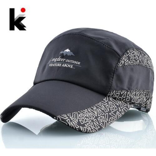 Summer Quick-Dry Baseball Caps Men Snapback Hats For Women Outdoor Fishing Bones Sport Climbing Racing Visor Cap Breathable Hat