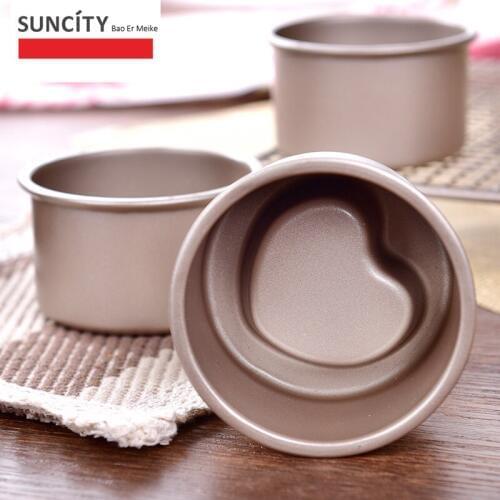 Heart Nonstick Matel 3D Baking Cake Pan Fondant Decorating Muffin Bun Cupcake Mold Tins Baking Tool Chocolate Pan 3D Heart Mold