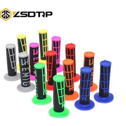 ZSDTRP Motorcycle EMIG Rubber 22mm 24mm 7/8" Hand Grips Motocross Parts For Yamaha BMW Suzuki Honda Benelli MX Pit Dirt bike