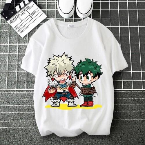 My Hero Academia OCHACO URARAKA Comic Print Cool T-Shirt Round Collar Short Sleeve Modal Top Tee