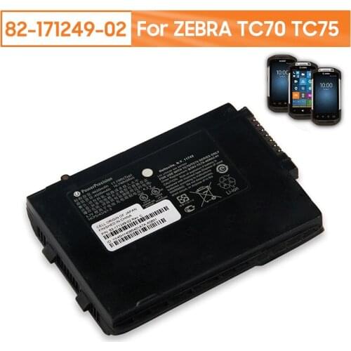 100% New Original Replacement Battery 82-171249-02 For ZEBRA TC70 TC75 Symbol Scanner Battery Genuine Battery 4620mAh
