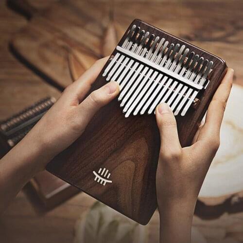 New Kalimba Black Walnut 17/21 Tone Arc Board Keyboard Thumb Piano Kalimba Musical Instrument Calimba