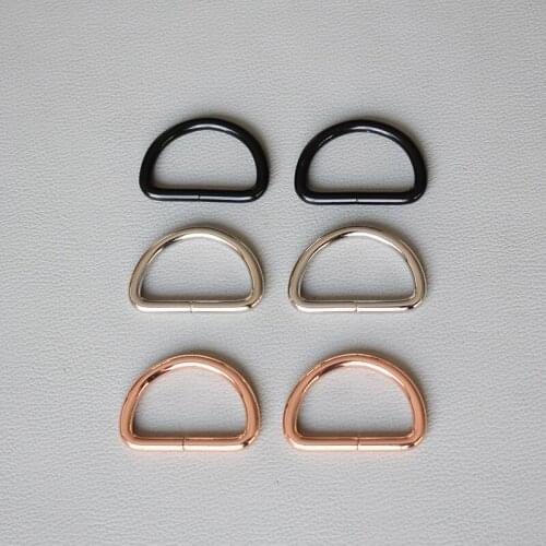 20 Pcs/Lot Alloy Flat D Rings D-Rings For 32mm Dog Collars,Clothing And Harnesses Projects Durable Metal Buckle