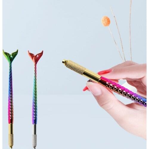 Professional Mermaid Manual Tattoo Pen Machine Permanent Makeup Eyebrow Hand Tool 3D Microblading Eyebrow Tattoo Tool Supply
