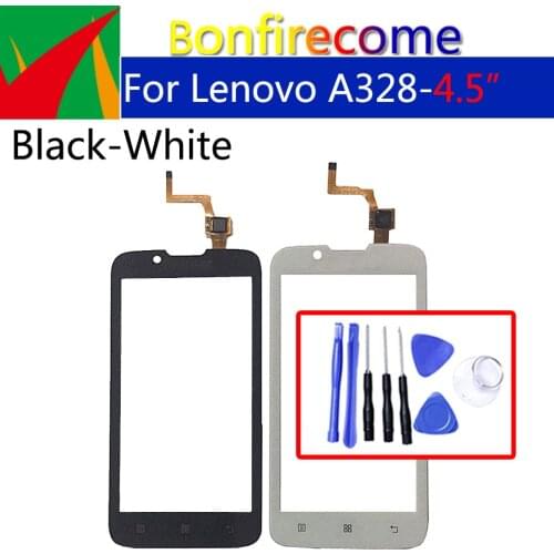 Touchscreen For Lenovo A328 A328T Touch Screen Digitizer LCD Display Front Glass Panel Sensor Replacement 4.5 inch