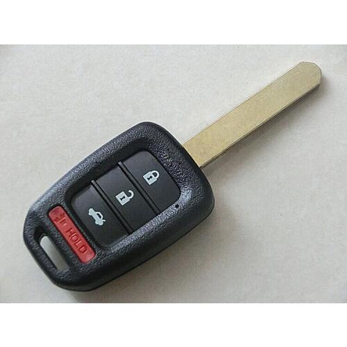 3+1 BUTTONS REPLACEMENT REMOTE KEY SHELL CASE FOR USA HONDA ACCORD + FREE SHIPPING