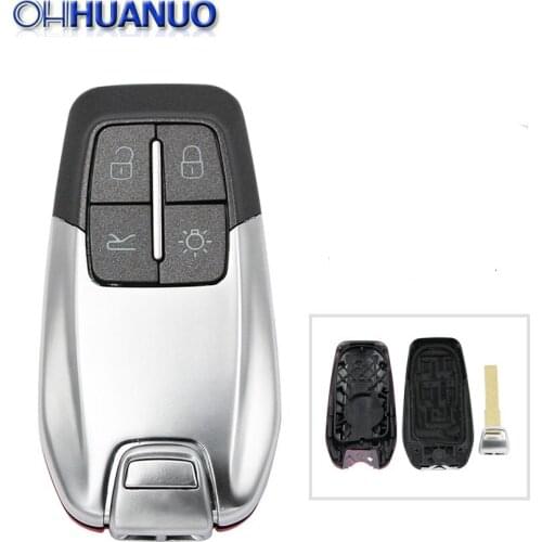 Replacement New Luxury Smart Remote Key Shell 4 Button For Ferrari 458 588 488GTB LaFerrari With Uncut Blade