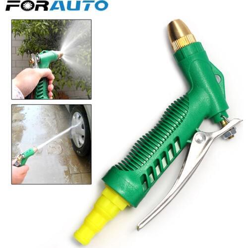 FORAUTO Adjustable Pressure Water Gun Durable Copper Washer Gun Nozzle Garden Tools Household Garden Car Wash Water Gun