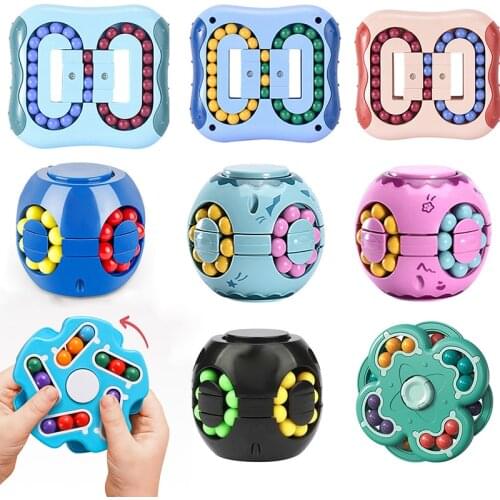 Rotating Fidget Toys Cube Fingertip Gyro Creative Stress Relief Magic Childrens Educational Toys Antistress Finger Spinner Toy
