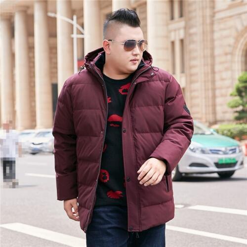 Color: Red Green Black 2019 Winter New Mens Hooded Coat Extra large XL-9XL 10XL Mens jacket Casual Warm Thick Coat