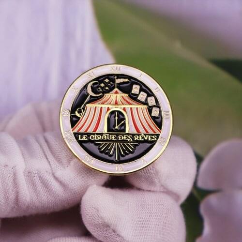 The Night Circus Enamel Pin Badge mystery Beautiful Artwork Collection for Book and Movie Lover