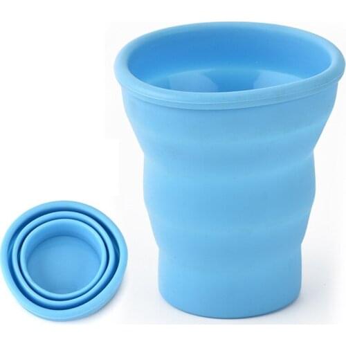 100Pcs/Lot Telescopic Collapsible Travel Drinkware Water Outdoor Travel Silicone Retractable Folding Portable Soft Drinking Cup