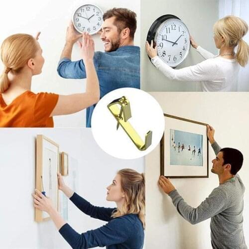 130PCS Picture Hangers with Nails Wall Mounted Hooks for Photo Frame Storage Hanger Hooks with Nails