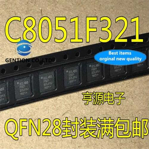 5Pcs C8051F321 C8051F321-GMR QFN-28 Microcontroller chip in stock 100% new and original
