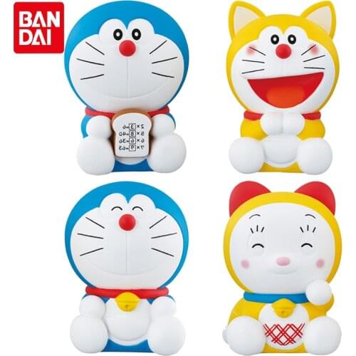 Bandai Genuine Gashapon Toys Anime Figures Doraemon Small Model Collectible Doll 5 Action Figure Gacha Toys