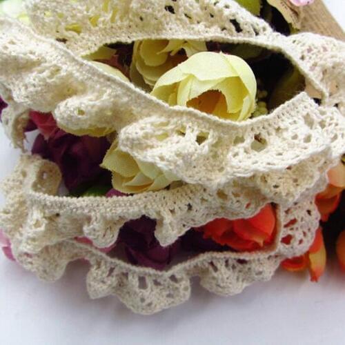 White cotton Wide 1.5cm Elastic Lace Trim Ribbon DIY Decoration Garment Accessories Apparel Sewing/Fabric wh