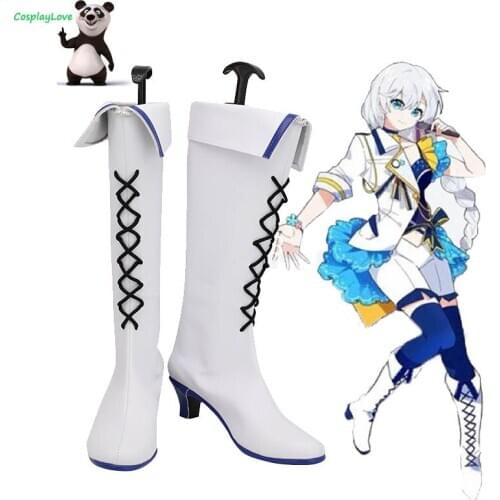 Honkai Impact 3rd Kallen Kaslana White Cosplay Shoes Leather Custom Made For Halloween Christmas