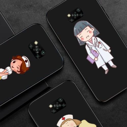 Spain Cartoon Medicine Doctor Nurse Phone Case For Huawei P40 P20 P30 Mate 40 20 10 Lite Pro Nova 5t P Smart 2019