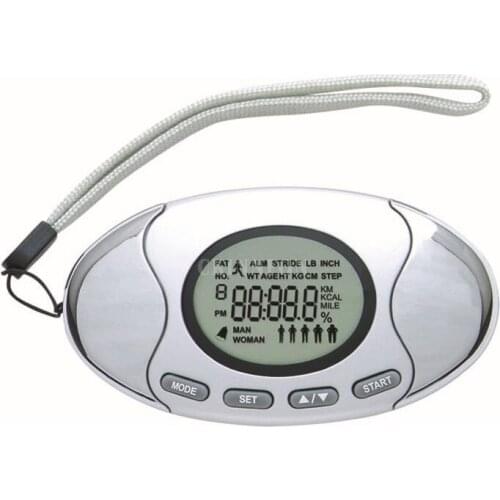 100Pcs/Lot LCD Digital Pedometer Multifunctional Body Fat Analyzer Calories Counter For Running Walking Distance