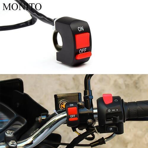 For KAWASAKI Versys 1000 ZX12R ZX6R ZX636R ZX6RR ZX9R ZZR600 Motorcycle Switch Button Handlebar Switch Connector Push LED Switch