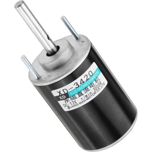 Machifit 3420 Motor 12V 3500rpm 24V 7000rpm Permanent Magnet Motor DC Motor Adjustable Reversing Motor
