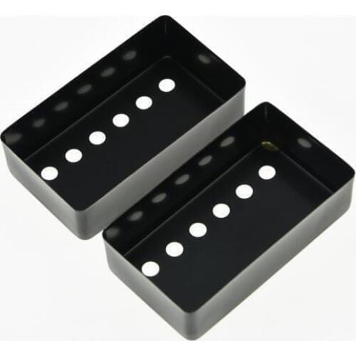 KAISH 2x Black Metal 52mm LP Humbucker Covers Guitar Pickup Cover fits LP