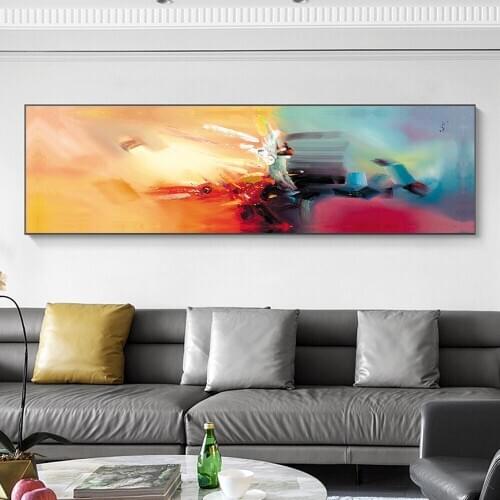 Nordic Printed Oil Painting Canvas Prints For Living Room Wall Modern Decorative Pictures Abstract Art Painting