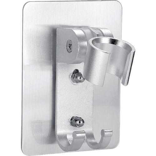 Strong Adhesive Suction Cup Shower Head Holder Base Bathroom Shower Nozzle Fixing Adjustable Wall Mount Bracket Bathroom Tool