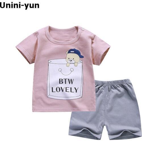 Baby boys summer clothes newborn children clothing sets for boy short sleeve shirts +pants cotton shorts suit boys clothes
