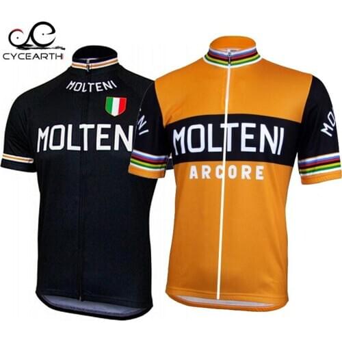 5pcs Molteni ropa ciclismo Sportswear cycling jersey only short Sleeve Summer Cycling Clothing orange black mtb maillot